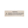 LABEL,EMERGENCY TREND WARNING