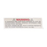 LABEL,TC,STND/SIT CAUTION,ENGL