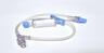 Rallonge droite, diamètre standard, filtre de 0,2 micron, valve à commande Luer CLEARLINK, collet rétractable, 40 cm (16 po)