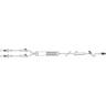 Dispositif en Y pour perfusion/transfusion sanguine avec filtre à sang standard de 170 à 260 microns, valve CLEARLINK, collet rétractable, 10 gouttes/mL, 2,8 m (112 po)