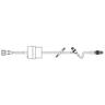 Straight-Type Extension Set, Standard Bore, CONTROL-A-FLO Regulator, CLEARLINK Luer Activated Valve, Retractable Collar, 19