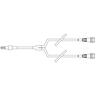 Rallonge en Y pour cathéter, microdiamètre, 12 cm (4,7 po)