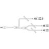 Three-Lead Catheter Extension Set, Microbore, INTERLINK Injection Site, 5.8