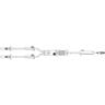 Dispositif en Y pour perfusion/transfusion sanguine avec filtre à sang standard de 170 à 260 microns, 2,5 m (98 po)